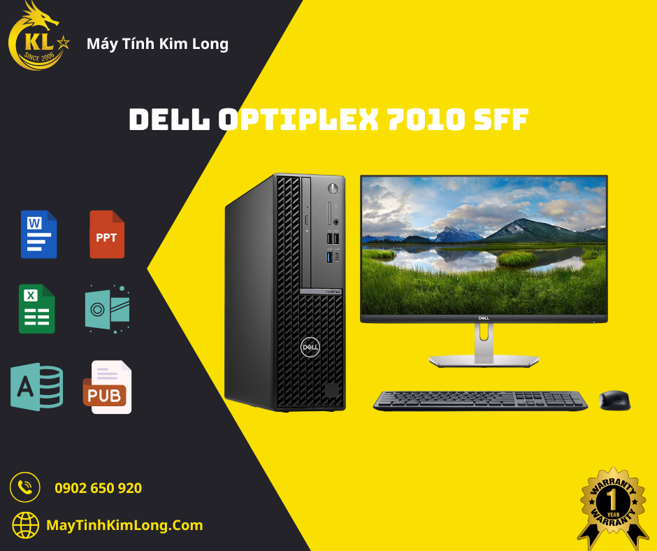 Dell OptiPlex 7010 SFF , Máy tính để bàn i5-13500, 16GB, 512GB SSD, 3Y